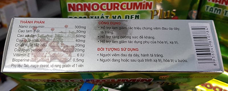 Thành Phần Nano Curcumin TTXD Plus