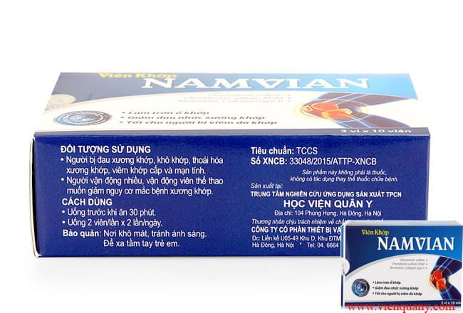 Viên khớp Namvian giảm đau nhức xương