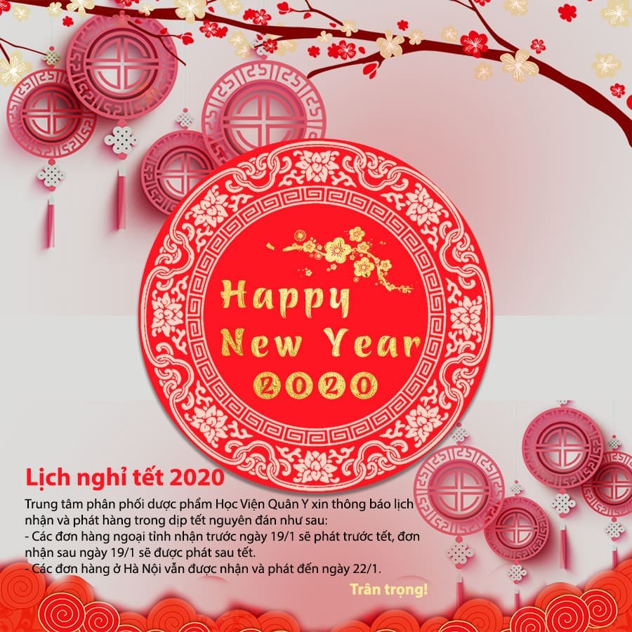 Thông báo lịch nghỉ tết nguyên đán năm 2020