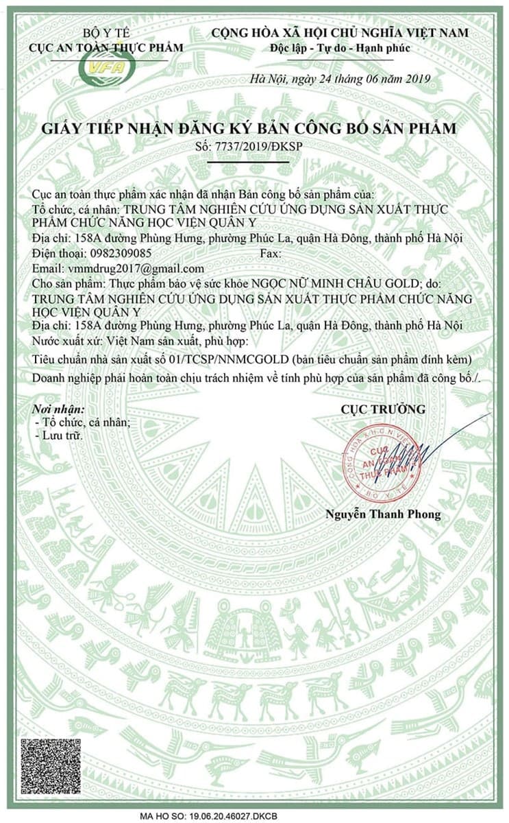 Ngọc Nữ Minh Châu Gold - Đại bổ âm