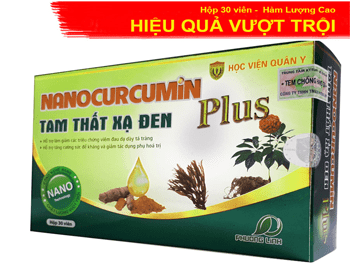 thành phần và công dụng Nano Curcumin tam thất xạ đen PLUS
