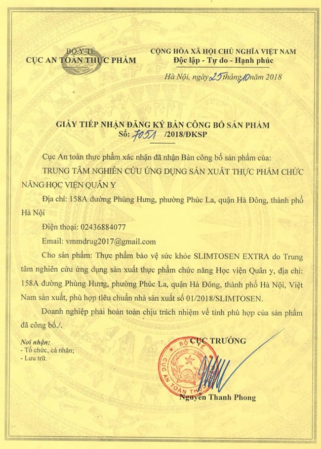 Slimtosen Extra - Giảm cân an toàn và hiệu quả cao