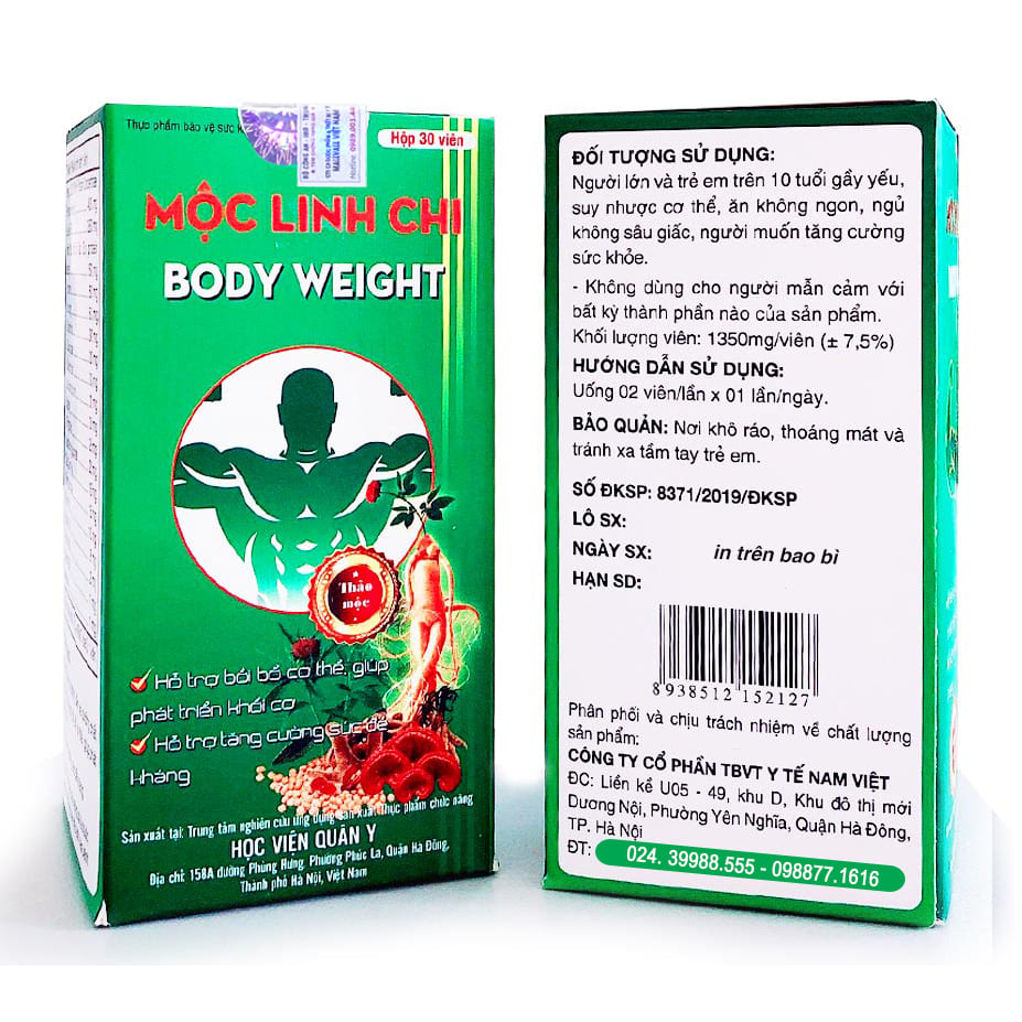 Mộc Linh Chi body weigh