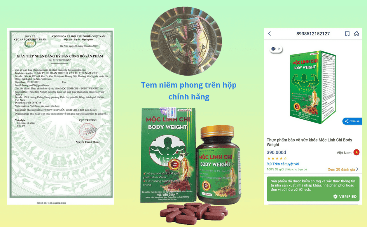 Mộc Linh Chi body weigh