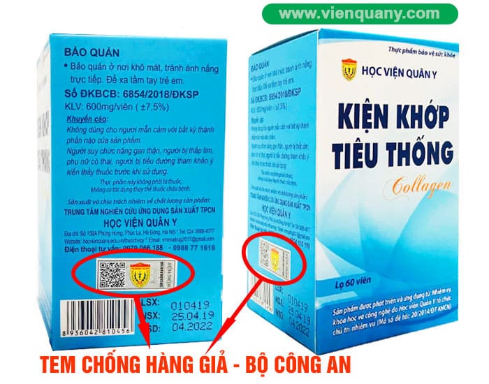 Kiện Khớp Tiêu Thống Collagen HVQY
