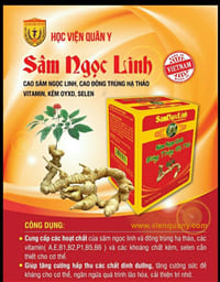 Sâm Ngọc Linh Đông Trùng Hạ Thảo Học Viện Quân Y 60 viên | vienquany.com